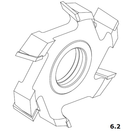 FABA Frez Nasadzany Prosty HSS 3110 160x35/40 s-6.2 3110S160-0367