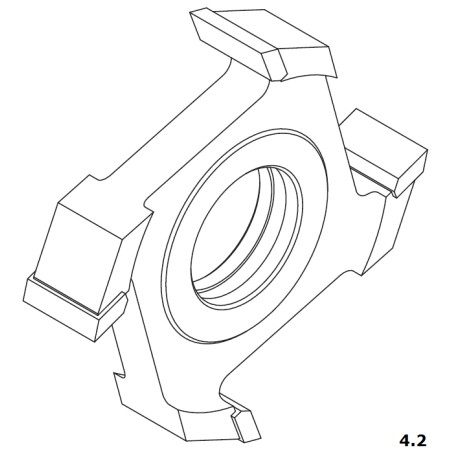 FABA Frez Nasadzany 3110 125x14/30 HSS z-4.2