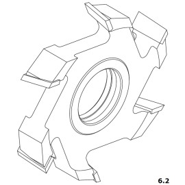 FABA Frez Nasadzany Prosty HSS 3110 160x16/40 z-6.2 3110S160-0361 2
