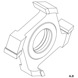 FABA Frez Nasadzany 3110 125x10/30 HSS z-4.0