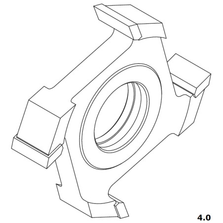FABA Frez Nasadzany 3110 125x50/30 HSS z-4.0