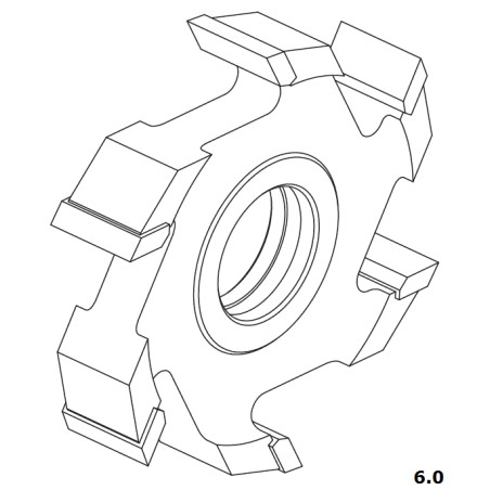 FABA Frez Nasadzany Prosty HSS 3110 140x16/30 z-6.0 3110S140-0004