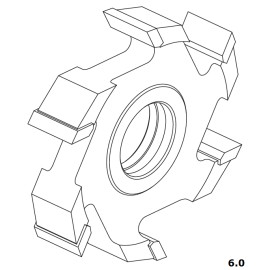 FABA Frez Nasadzany Prosty HSS 3110 160x12/30 z-6.0 3110S125P0004 2
