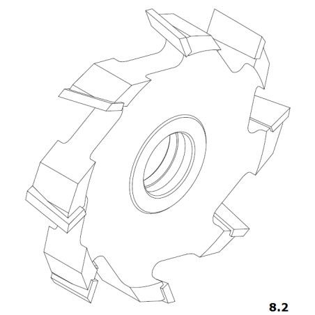 FABA Frez Nasadzany Prosty HSS 3110 200x30/40 z-8.2 3110S200-0344