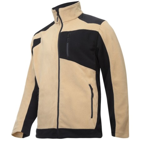 LAHTI PRO Bluza Polarowa Ze Wzmocnieniami Beżowo-Czarna L40119