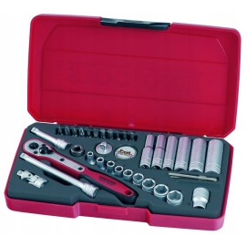 TENGTOOLS Zestaw Kluczy nasadowych 1/4 T1436 167290105