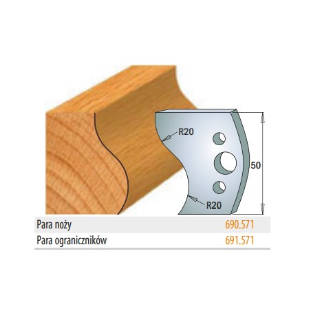 CMT Ograniczniki 691.571 50mm