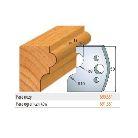 CMT Ograniczniki 691.551 50mm