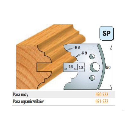 CMT Ograniczniki 691.522 50mm