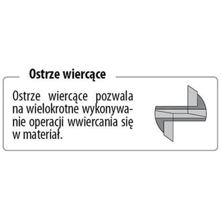 CMT 174.202.11 Frez prosty z ostrzem wiercącym D20 l40 L90