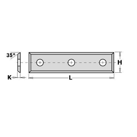 CMT Płytka HM 50x9x1,5 HC05