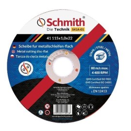 SCHMITH Tarcza do Cięcia Metalu 125x2.5 S41A-08