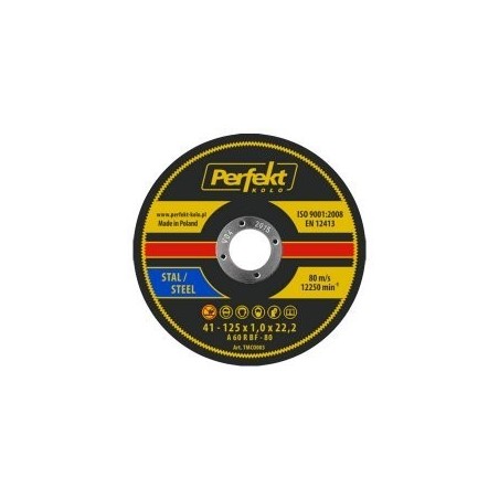 Tarcza do Cięcia Metalu 125x1,0 PERFEKT KOŁO TMCO003