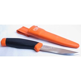 BAHCO Nóż z ostrzem z solidnej stali nierdzewnej z kaburą, dł. ostrza 102 mm BAHCO SB-2444