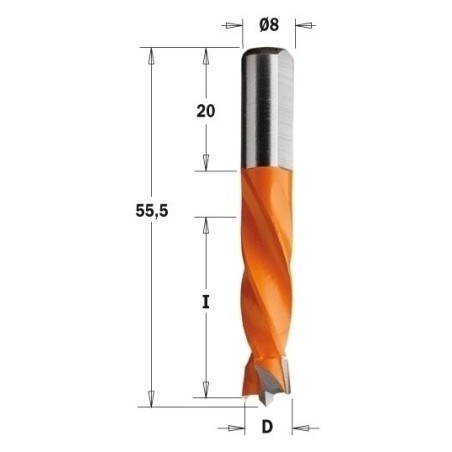 CMT 306.100.11 Wiertło WN 10x55,5 RH