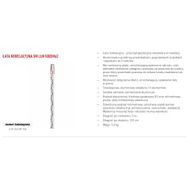 PRO Łata Niwelacyjna 5m70 LLN-500EMx2 3-01-06-op-106
