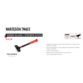PRO Skrobak Malarski z Wymiennym Ostrzem 100x180mm 3-01-08-25-101 PR-SC-100