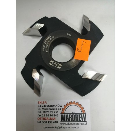FABA Frez Do Ćwierćwałka P-101 HSS R-15 LEWY 125x20/30 P101S125L0004