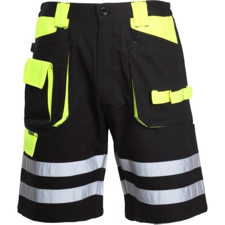 LAHTI PRO Spodenki Krótkie Czar-Żół. z Odbl. "L" L4070503
