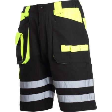 LAHTI PRO Spodenki Krótkie Czar-Żół. z Odbl. "2XL" L4070505