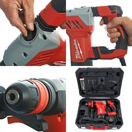 MILWAUKEE PLH 28 XE Młotowiertarka SDS-Plus z silnikiem pionowym 3 kg 4933446800
