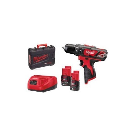 MILWAUKEE M12 Wkrętarka z udarem M12BPD-202C 2x 2,0Ah 4933441940