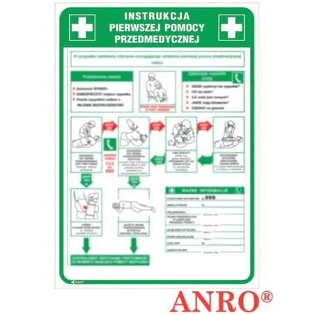 ANRO Znak Bezpieczeństwa ZZ-IB13P250x350