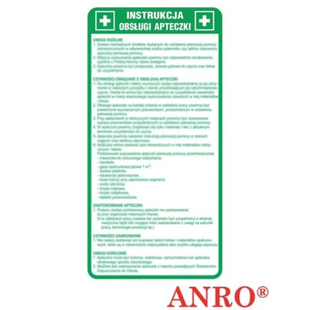 ANRO Znak Bezpieczeństwa ZZ-IB10P110x220