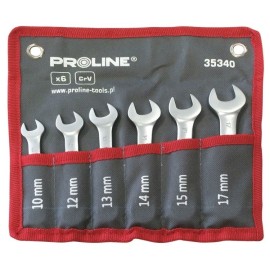 PROLINE Klucze oczkowo-płaskie krótkie 6 szt 35340