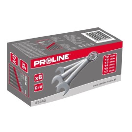 PROLINE Klucze oczkowo-płaskie krótkie 6 szt 35340 2