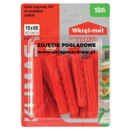 WKRĘT-MET Blister Koszulka Kołka Czerwona 5x25 35szt