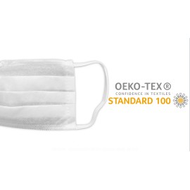 MASECZKA OEKO-TEX certyfikat MASKA Bawełniana Biała