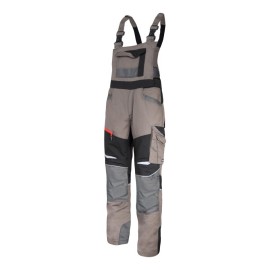 LAHTI PRO Ogrodniczki Khaki-Czarne Ze Wstawkami Ze Strechu S L4060901