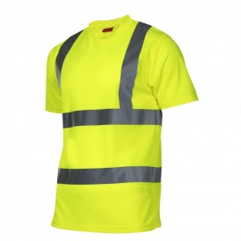 LAHTI PRO Koszulka T-Shirt Ostrzegawcza Żółta L L4020803
