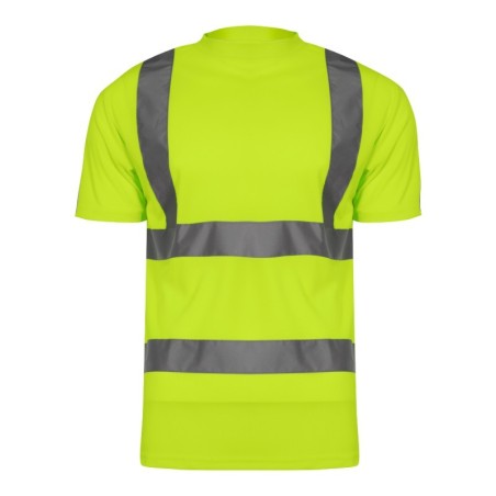 LAHTI PRO Koszulka T-Shirt Ostrzegawcza Żółta L L4020803