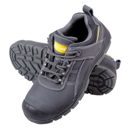 LAHTI PRO Półbuty Nubukowe Czarno-Żółte 43 L3041443