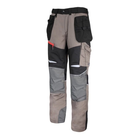 LAHTI PRO Spodnie Khaki-Czarne Ze Wstawkami Ze Strechu L L4050903