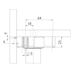 WURTH Nóżka Meblowa Regulowana EV-S 100mm 0683370301 2