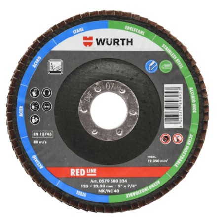 WURTH Tracza Lamelowa D125 G80 1szt RED LINE 0579580328
