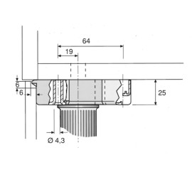 WURTH Nóżka Meblowa Cokołowa z Regulacją 60mm 0683360297 2