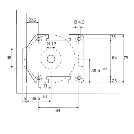 WURTH Nóżka Meblowa Cokołowa z Regulacją 60mm 0683360297