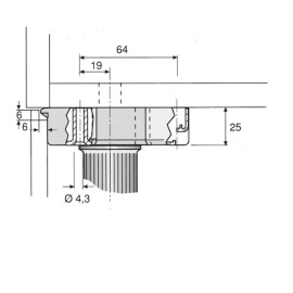 WURTH Nóżka Meblowa Cokołowa T.B 100mm 0683360301 2