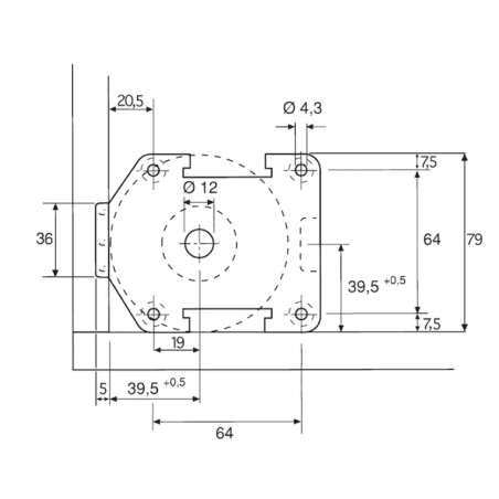 WURTH Nóżka Meblowa Cokołowa T.B 100mm 0683360301