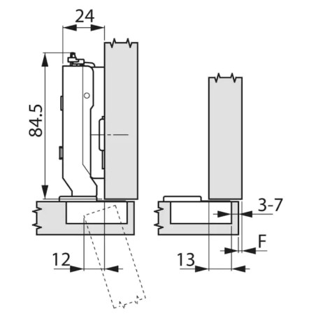 WURTH Zawias TS-CLICKON-110-H-BP-C00 F028138701