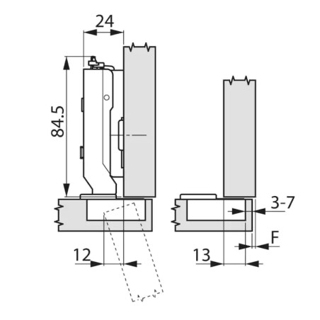 WURTH Zawias T-CLICKON-110-H-BP-C00 F045138639