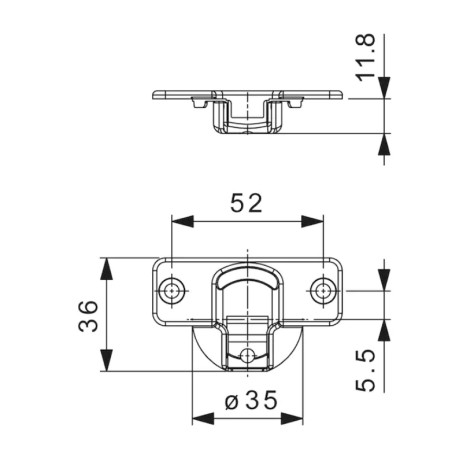 WURTH Zawias Puszkowy CLICKON ODG.94/45 F015072673