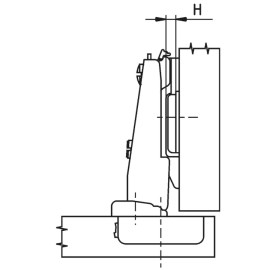 WURTH Zawias Puszkowy CLICKON NAR.100/0 F015072655 2