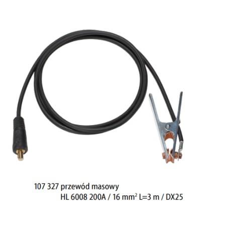 WELDMAN Przewód Masowy 200A 16 MM2 L3M DX 25