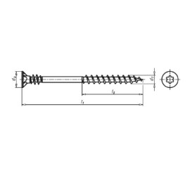 WURTH Wkręt do Drewna ASSY P 4x30 500szt 017040430