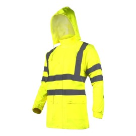 LAHTI PRO Kurtka Ostrzegawcza Przeciwdeszczowa Żółta 3XL (L4091306)